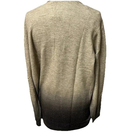 Democracy Women’s Ombré Cardigan Heather Oatmeal Charcoal Size Large 10-12 New! - Picture 2 of 8